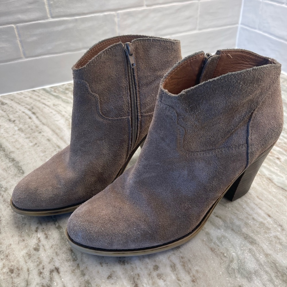 Lucky Brand Booties. Grey. Size 9